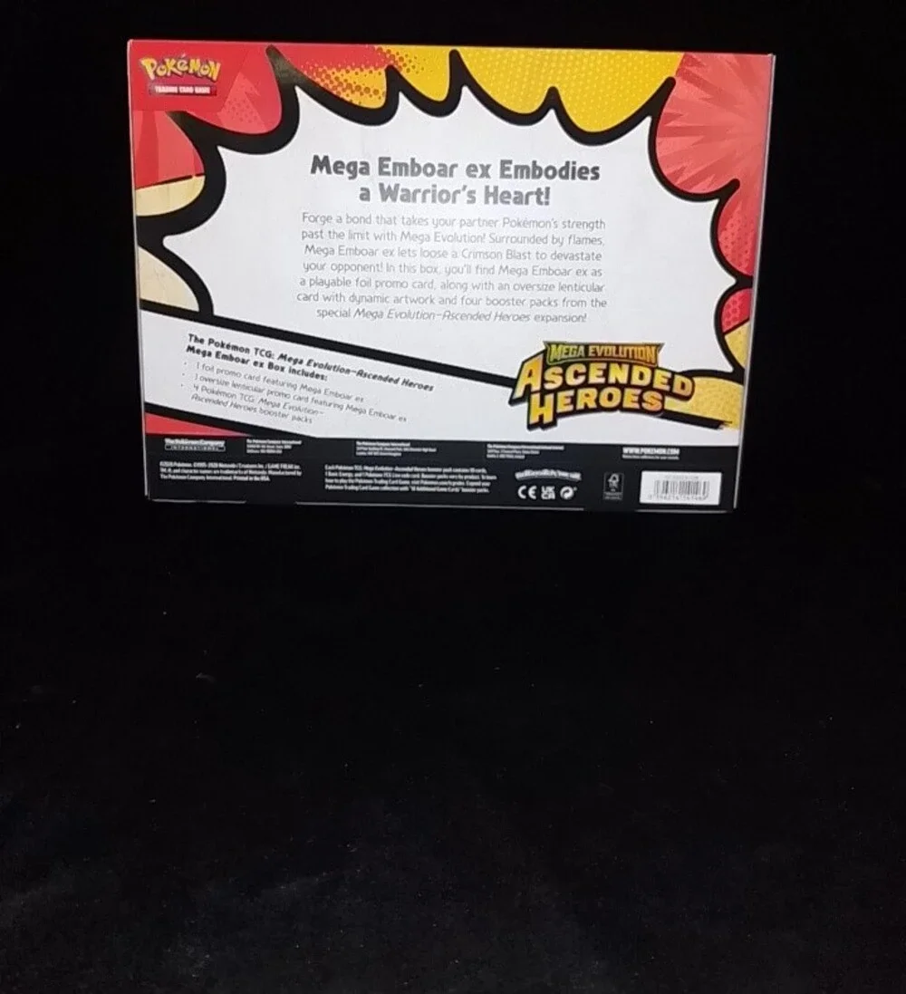 Mega Emboar ex Box - Red Collectible Trading Card